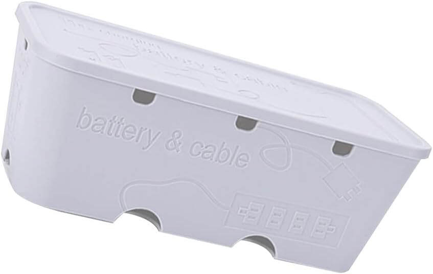Cable Management Box Plastic Socket Manager Cable Storage Box Wire Hidden Box Power Strip Cable Management Home Office Supplies Cable Cords Organizer Boxes (Color : Grey)