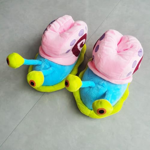Women Winter Lovely Cute Gary Snail Slippers Warm Cute Cartoon Snail Cotton Slides House Shoes Foot Wear Indoor Shoes4