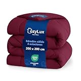 CozyLux Edredon Cama 105, Rojo