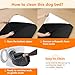 HMTOPE Orthopädisches Hundebett, Hundematte im Doppelstock-Design, Waschbar Hundekissen, Abnehmbar Hundekorb, 105 cm für Mittelgroße Hunde, Dunkelgrau