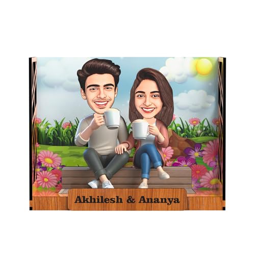 AVATAAR STUDIO Personalized Couple Caricature Gift Custom Cartoon...