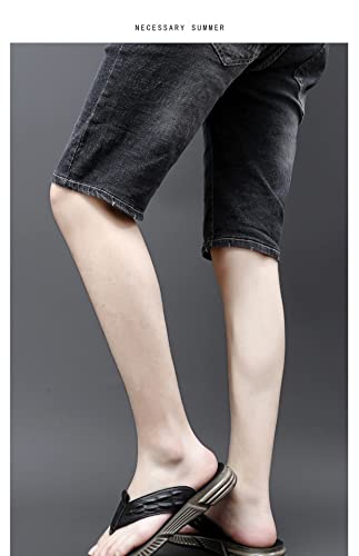 Leather Concise Flat Toe Mens Sandals Daily Outdoor Street Breathable Light Slippers Beach Shoes(38 Code)3