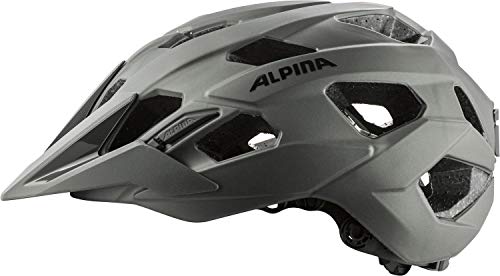 Foto von ALPINA ANZANA - Optimal Anpassbarer, Leichter & Sicherer Fahrradhelm Mit Fliegennetz & Nachrüstbarem LED Für Erwachsene, Coffee-Grey matt, L (57-61 cm)