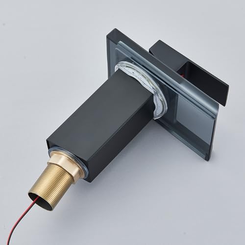 Robinet de lavabo LED anti-brûlure mitigeur cascade pour sécurité vasque - 4