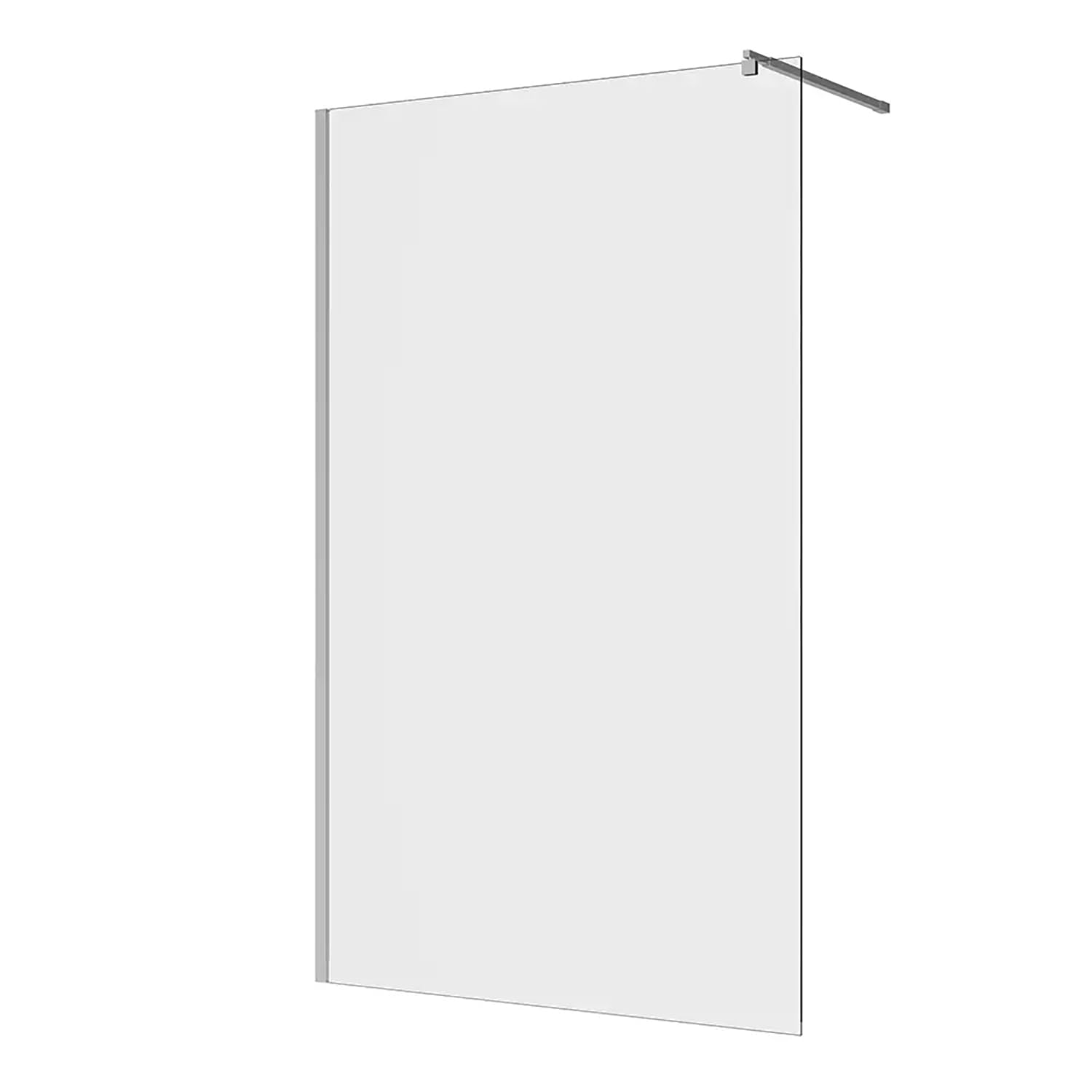 Box Doccia Walk-In 70cm Altezza 200cm Vetro Temperato Trasparente da 8mm con Trattamento Anticalcare