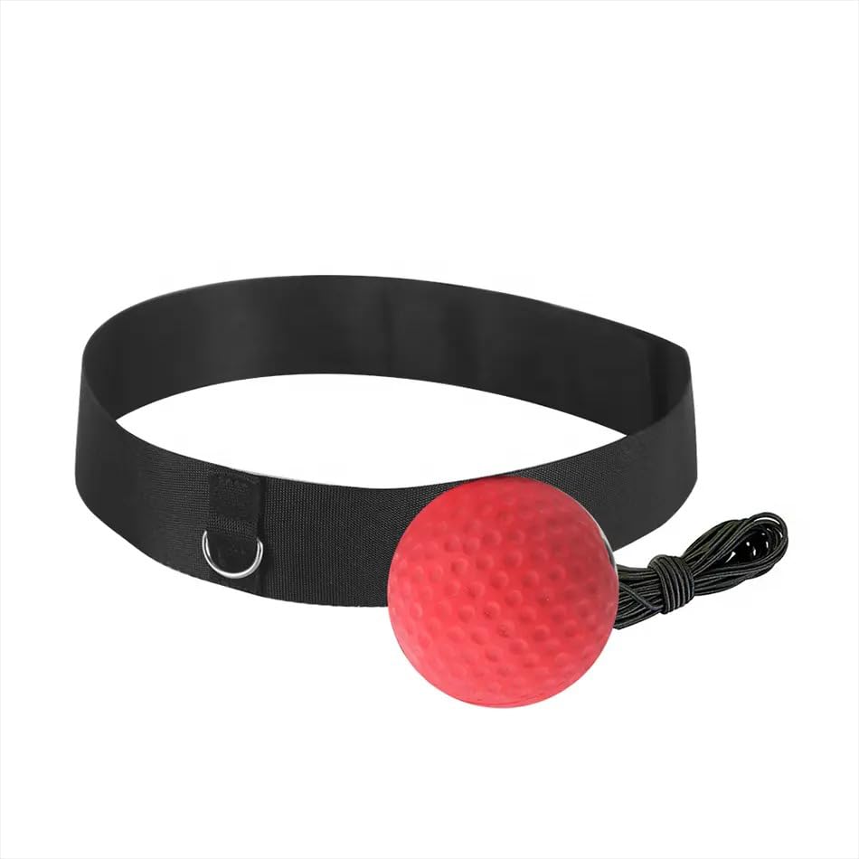Boxing Reflex Ball Headband Punching Ball Eye Coordination Training Boxing Equipment for Training for Home Gym Boxing Speed Ball (Black) 3 41o41h2zKHL