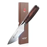TUO Paring Knife 3.5 inch - Peeling Knife Fruit Knives Small Kitchen Chef Knives Vegetable Knives -