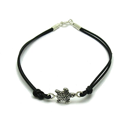 Bracelet tortue argent 925 et cuir, un symbole de protection à porter