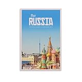 Jdjdu Russland Vintage-Reiseposter, Geschenk, 