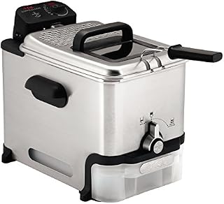 T-fal Deep Fryer with Basket, Stainless Steel, Easy to Clean Deep Fryer, Oil