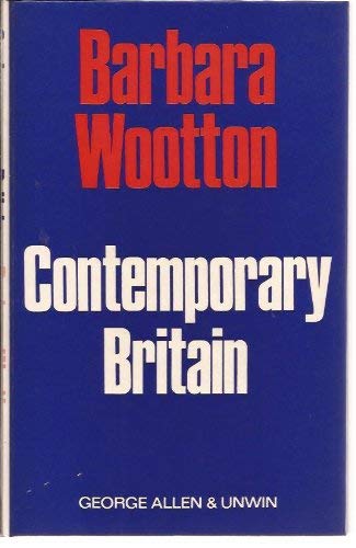 Contemporary Britain: three lectures, (Voltaire... 0043010431 Book Cover