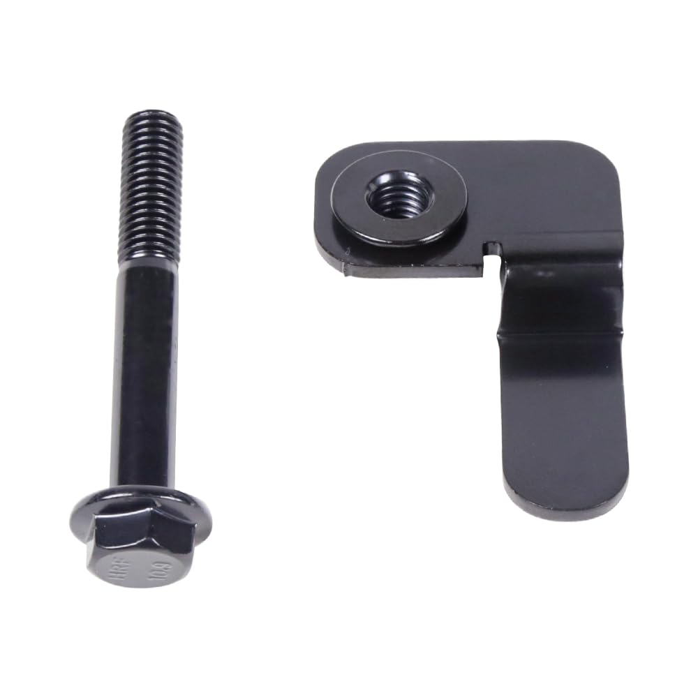 Front Track Bar Bolt and Flag Nut Retainer Fits Jeep Wrangler TJ 97-06 Front Track Bar Bolt and Flag Nut Retainer XJ ZJ for Mopar 6504449 (Black)
