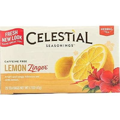 CELESTIAL SEASONINGS HERB Tea,Lemon Zinger, 20 Bag