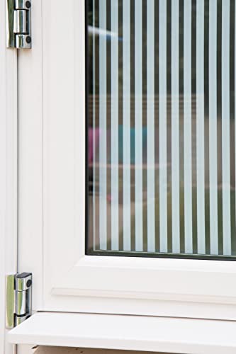 D-C-Fix Privacy Glass Reusable Static Cling Window Film, Linia (Stripes), 26" X 59" Roll #TOP2