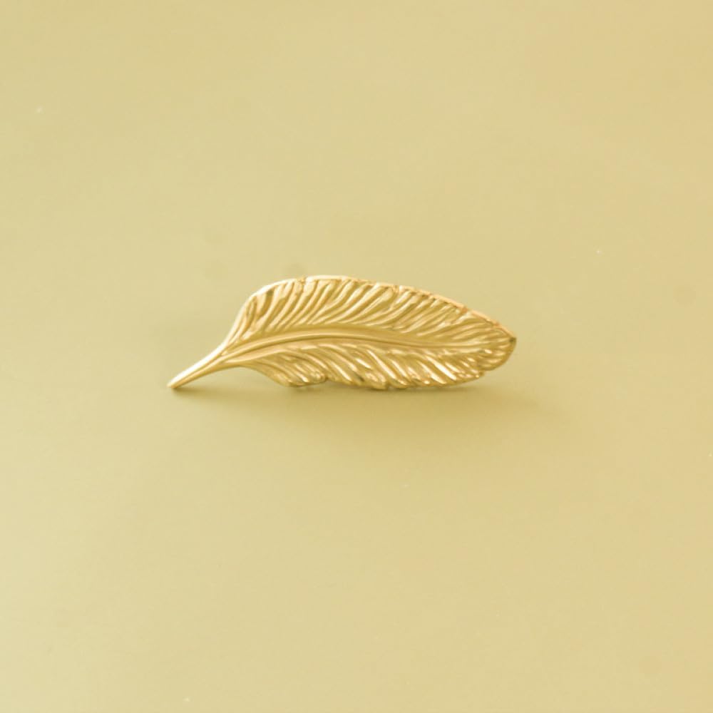 OAKITA Feather Shape Furniture Handles for cabinets and Drawers Dresser Door Knobs Pull Furniture Hardware Gold Handle,C,3673,96,L