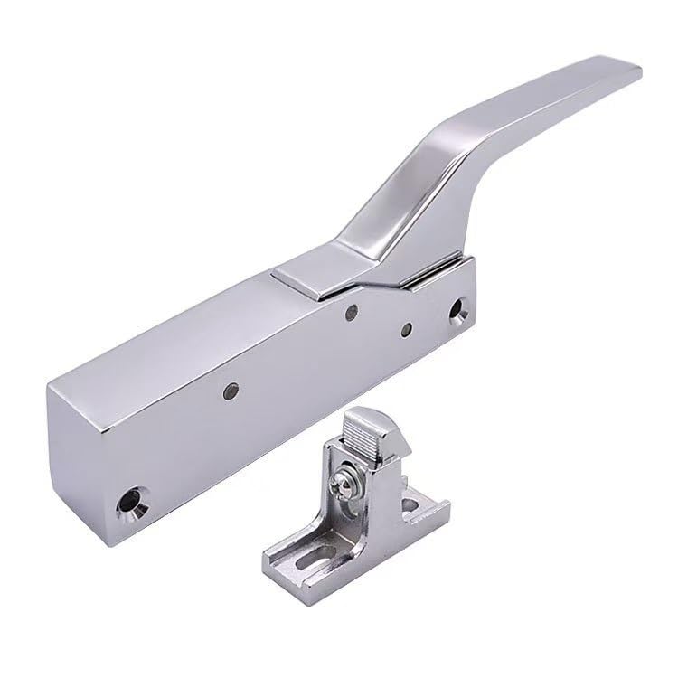 Manija de Puerta de aleación de Zinc Industrial for Equipos de Almacenamiento en frío, hornos y Cajas de Prueba: Cerradura Manual mecánica con Altura Ajustable y Apertura Lateral Doble