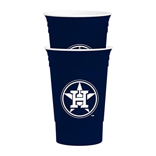 MLB Houston Astros Party Cup Tailgate Set, 16-ounce