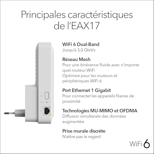 Répéteur Wifi EX6130 WIFI AC1200 avec prise - vue 9