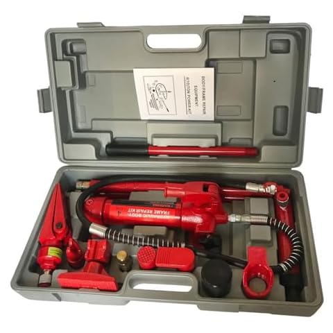 Parts-DIYER Porta Power Hydraulic Kit,Porta Power Hydraulic Jack Auto Body Frame Repair Kit 4 Ton Capacity Cover
