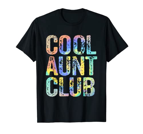 Cool Aunt Club Divertente Cool Aunt Club Auntie Tie-Dye Maglietta