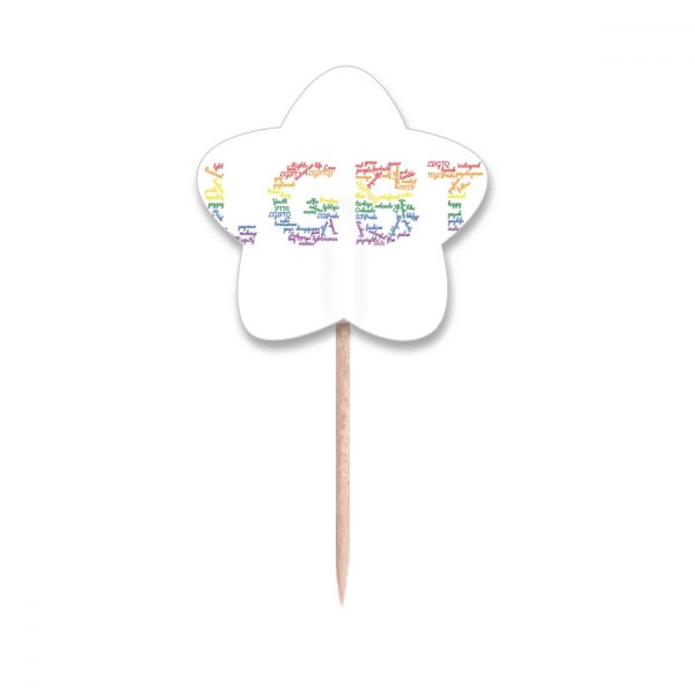 Drapeaux cure-dents LGBT pour cocktail de mariage et buffet de fête coloré