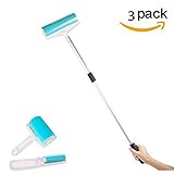 TOAO Multi-function 3 pieces Reusable Sticky Picker Set Cleaner Lint Roller Pet Hair Remover Brush