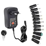 Économe en énergie et durable : ce bloc d'alimentation multi-tension convainc par sa grande efficacité énergétique et sa puissance de sortie stable. La construction de qualité supérieure réduit les pertes d'énergie et prolonge la durée de vie. Idéal pour remplacer un bloc d'alimentation défectueux de 12 V, des blocs d'alimentation 5 V ou des chargeurs universels avec compatibilité d'alimentation 24 V – une solution rentable et fiable pour un usage quotidien.