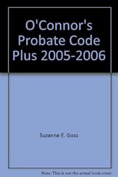 Paperback O'Connor's Probate Code Plus 2005-2006 Book