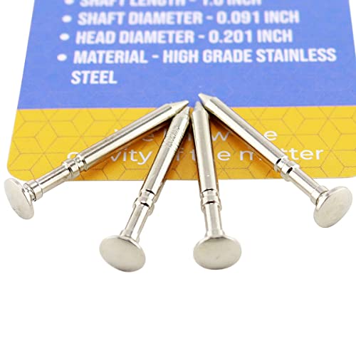 Pinewood Car Axles Polished 4-Pack - Machined Mirror-Finished Straight Race