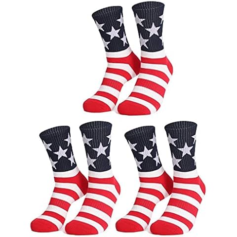 Fituenly American Flag Stripe Cotton Socks Cover