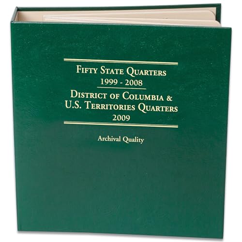 Littleton Coin Company 1999-2009 P&D 50 State and D.C. & U.S. Territories Quarter Album Coin Storage