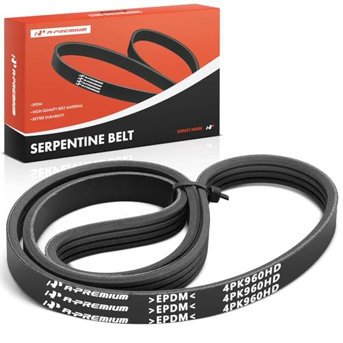 A-Premium 37.89 In Heavy Duty Serpentine Belt for Chevy, Cadillac, GMC, Honda - Silverado 1500 1999-2008, Sierra 2500, Suburban 2500, Express 1500, Yukon, Passport by A-Premium - Used condition - US$15.29