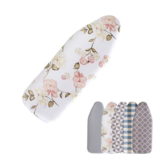 JEDAL Ironing Board Covers (35~47×12~15in) Iron Board Replacement Cover Drawstring Tightening Iron Cover, Full Size Ironing Board Cover, Heat Resistant, Anti Coking(Color:Coffee,Size:15x47(38x120cm))