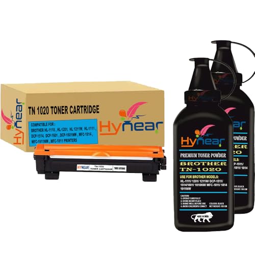 Image of TN-1020 Toner Cartridge with Powder Compatible for Brother HL-1111, HL-1201, DCP-1514, DCP-1601, DCP-1616NW, MFC-1811, MFC-1814 Printers ( Toner Cartridge + Powder-2)