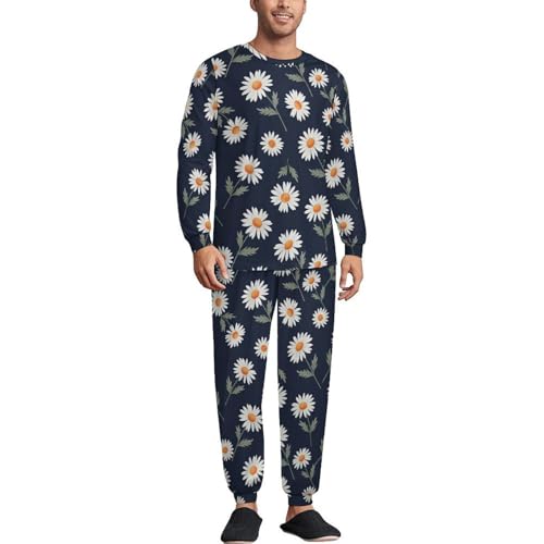 LITPUZC Two Piece Pajama Sets Soft Comfy Pjs Sleepwear Daisy