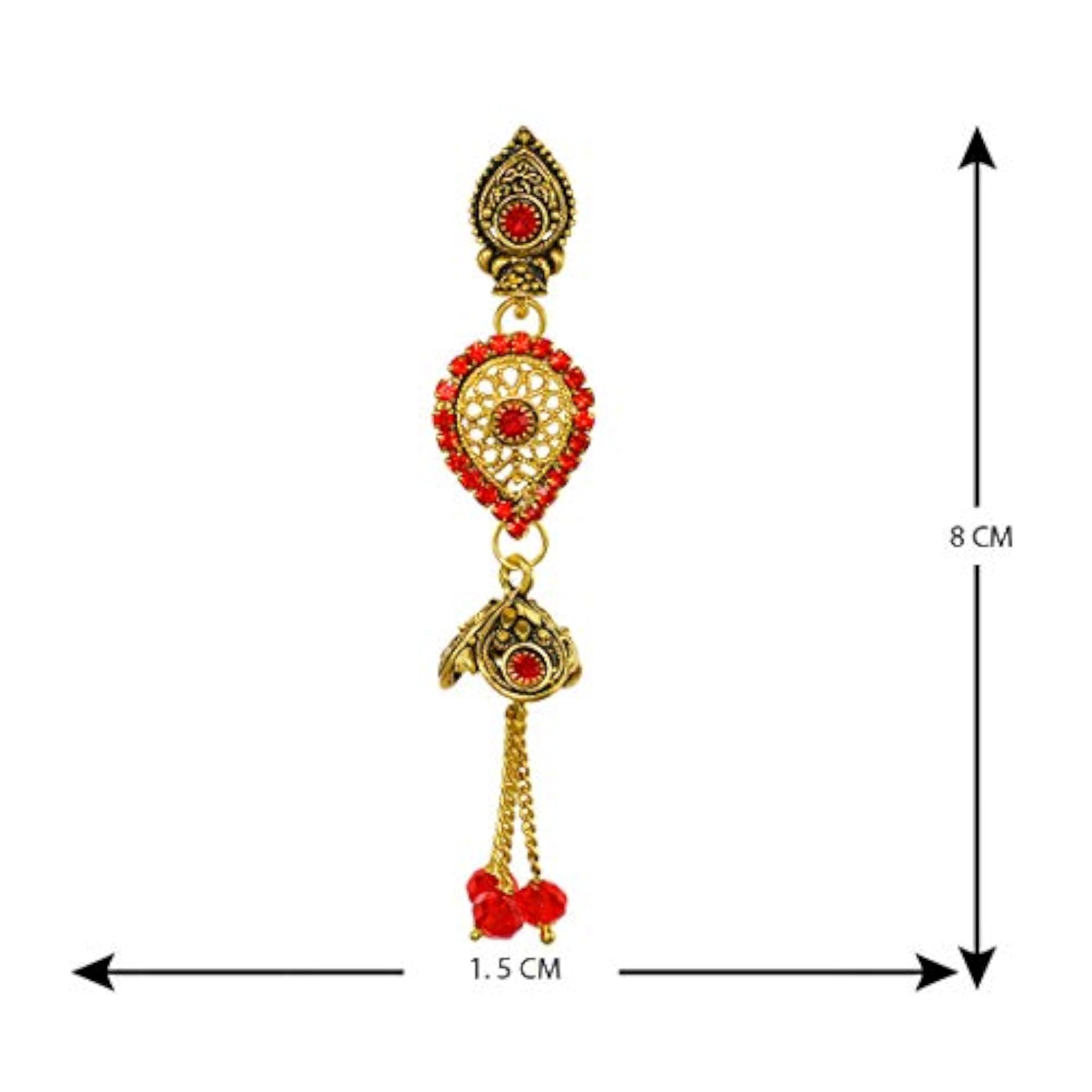 Traditional Plated Jhumka Earrings, Elegant Design