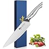 MAD SHARK Chopping Knife 8 inch Chef's Knife Vegetables High Carbon Stainless Steel Cooking Knives with Ergonomic Handle, Meat Cutting Knives with Gift Box, Non-slip Ultra Sharp Knife for Men/Women