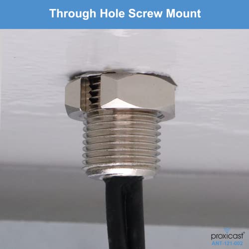 Image of Proxicast Vandal Resistant Low Profile 4G /5G Omni-Directional Screw Mount Antenna - 10 ft Coax Lead - for Cisco, Cradlepoint, Digi, Pepwave, Sierra Wireless and Others (ANT-121-002)