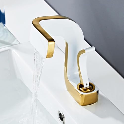 Grifo de cascada monomando plata LWX para evitar salpicaduras en baño 4