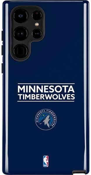 Skinit Impact Phone Case Compatible with Galaxy S24 Ultra - Officially Licensed NBA Minnesota Timberwolves Marble Design