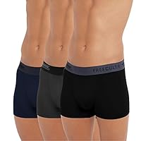 FREECULTR Men’s Underwear Anti Bacterial Smooth Flex Bio Modal Trunk – Itch, Chafing & Sweat Proof, No-Fade, 100% Try On…