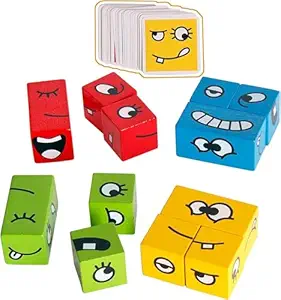 Toy Imagine Emoji Face Cube Puzzle Game for Kids – Fun Expression Matching Challenge for Boys 7-14 Years – Brain Teaser Gift Toy – Creative Learning Game for All Ages