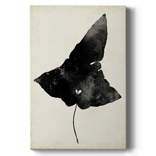 Renditions Gallery Canvas Nature Wall Art Prints for Living Room Black dried up Foliage Leaf Abstract Botanical Paintings for Kitchen Office Home Decor - 8"X12" LT527
