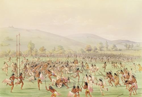 Cuadro pintura al óleo george catlin 60x90cm para cubrir paredes vacías con arte