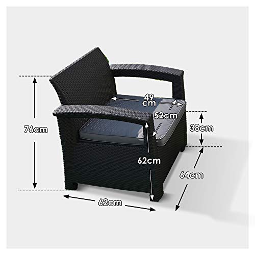 ガーデンソファー ガーデンテーブル ラタン調 屋外 ガーデンチェアー 4点セット ガーデンテーブルセット ねじなし 耐荷重150kg 高級ソファー 四人掛け 組み立簡単 おしゃれ家具【7日以内に配達】 7枚目