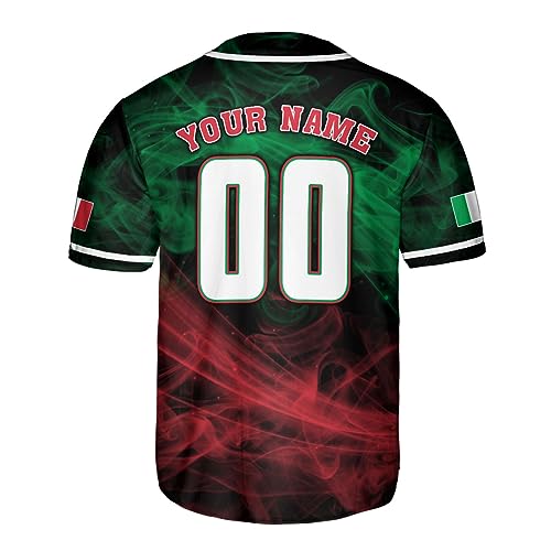 Parvii Personalized Italia Baseball Jersey, Italian Shirts for Men & Women, Italian Jersey, Italy Italian Flag Jesey Gift miniatura 3