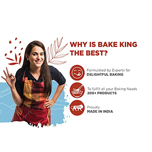 Image of BAKE KING Gelatin Powder 80GM, Gelatin Powder for jelly Making Food Grade and Face Mask, Gelatin for Cooking /Baking for Candies, Marshmallows, Cakes, Ice Cream, Desserts, Aspic, Corn, and Confections