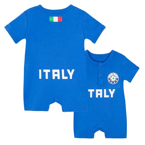 Image of BDONDON Baby Soccer Bodysuit - Short Sleeve Romper Outfit for Newborn & Toddler 0-24 Months