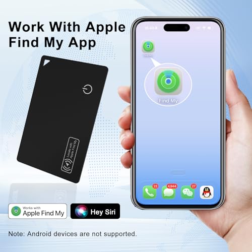 Wallet Tracker Card, Credit Card Size, Ultra-Thin Smart Tracker for Wallet, Works with Apple Find My (iOS Only), Rechargeable Bluetooth Tracker, Wireless Charging, Item Finder for Passport, Luggage by PLOTMOND - Image 2