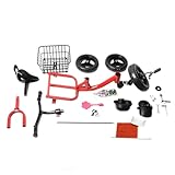 Kinderdreirad für 1- bis 6-Jährige, Kleinkindfahrrad mit Pedal und Aufbewahrungskorb, Outdoor-Aufsitzspielzeug für Jungen und Mädchen, klassisches Dreirad mit stoßdämpfenden